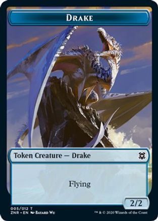 Drake // Insect Double-sided Token [Zendikar Rising] Foil