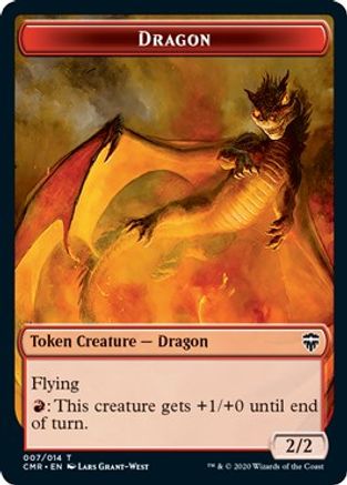 Dragon // Horror Double-Sided Token (CMR-7 // 10) [Commander Legends] Foil