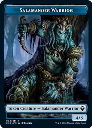 Salamander Warrior // Thrull Double-Sided Token (CMR-4 // 5) [Commander Legends] Foil