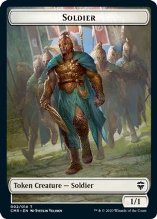 Soldier // Zombie Double-Sided Token (CMR-2 // 6) [Commander Legends] Foil