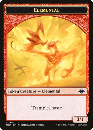 Elemental (009) // Spirit Double-Sided Token (MH1-9 // 16) [Modern Horizons]
