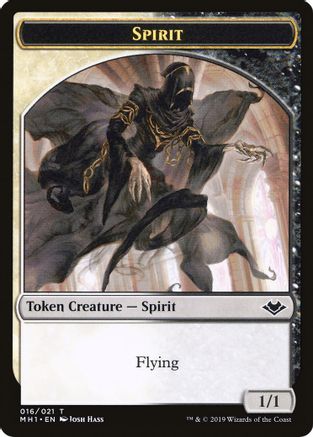 Spirit // Golem Double-Sided Token (MH1-16 // 18) [Modern Horizons]
