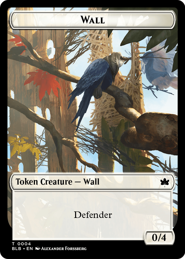 Wall Token (BLB-004) [Bloomburrow Tokens]