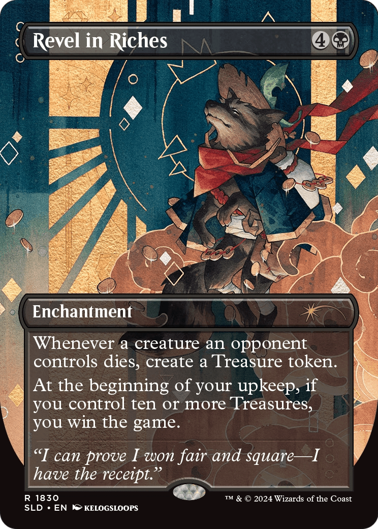 Revel in Riches (Rainbow Foil) (SLD-1830) (Borderless) [Secret Lair Drop] Foil