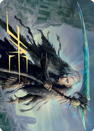 Egon, God of Death Art Card (Gold-Stamped Signature) (ASKHM-024) [Art Series: Kaldheim]