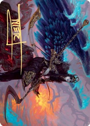 Eradicator Valkyrie Art Card (Gold-Stamped Signature) (ASKHM-025) [Art Series: Kaldheim]