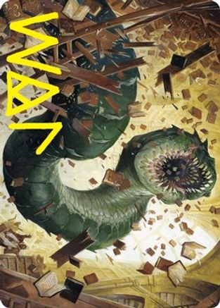 Bookwurm Art Card (Gold-Stamped Signature) (ASSTX-014) [Art Series: Strixhaven]