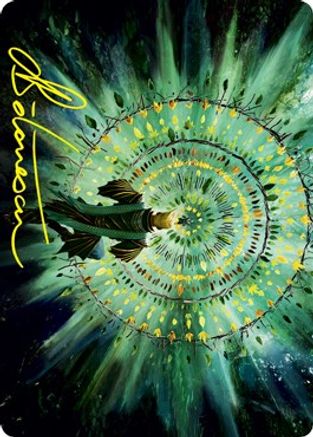 Verdant Mastery Art Card (Gold-Stamped Signature) (ASSTX-019) [Art Series: Strixhaven]