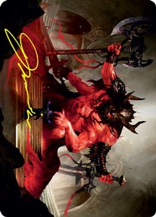 Awaken the Blood Avatar Art Card (Gold-Stamped Signature) (ASSTX-020) [Art Series: Strixhaven]