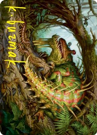 Blex, Vexing Pest Art Card (Gold-Stamped Signature) (ASSTX-022) [Art Series: Strixhaven]