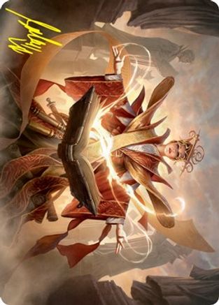 Augusta, Dean of Order Art Card (Gold-Stamped Signature) (ASSTX-054) [Art Series: Strixhaven]