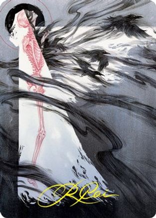 Tendrils of Agony Art Card (Gold-Stamped Signature) (ASSTX-073) [Art Series: Strixhaven]