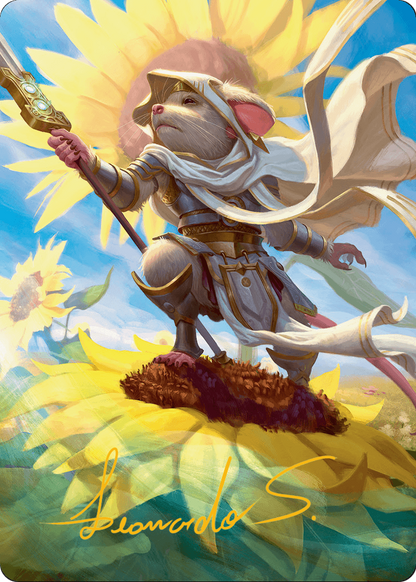 Elspeth, Sun's Champion // Elspeth, Sun's Champion (ABLB-053) (Borderless) [Bloomburrow Art Series] Foil