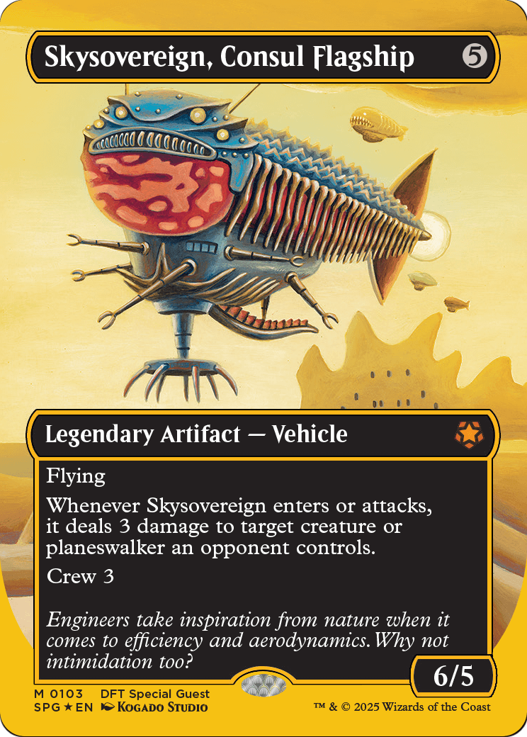 Skysovereign, Consul Flagship (First-Place Foil) (SPG-103) (Borderless) [Special Guests] Foil