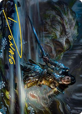 Carth the Lion Art Card (Gold-Stamped Signature) (ASMH2-047) [Art Series: Modern Horizons 2]