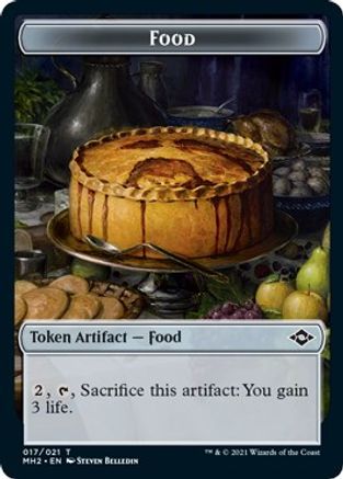 Food (017) // Beast Double-Sided Token (MH2-17 // 9) [Modern Horizons 2] Foil