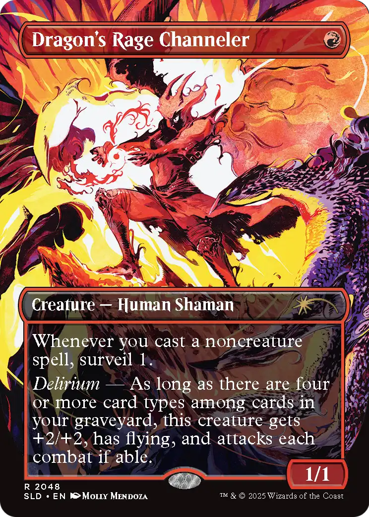 Dragon's Rage Channeler (SLD-2048) (Rainbow Foil) (Borderless) [Secret Lair Drop] Foil