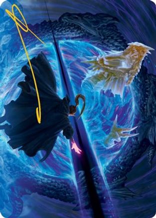 Bar the Gate Art Card (Gold-Stamped Signature) (ASAFR-045) [Art Series: Adventures in the Forgotten Realms]