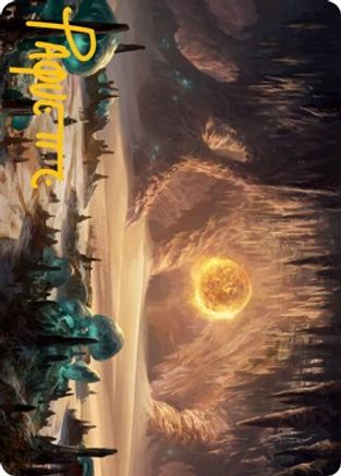Plains (265) Art Card (Gold-Stamped Signature) (ASAFR-063) [Art Series: Adventures in the Forgotten Realms]