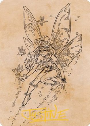 Pixie Guide (Showcase) Art Card (Gold-Stamped Signature) (ASAFR-078) [Art Series: Adventures in the Forgotten Realms]