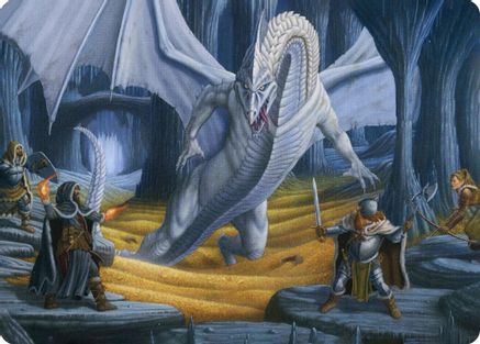 Cave of the Frost Dragon Art Card (ASAFR-046) [Art Series: Adventures in the Forgotten Realms]