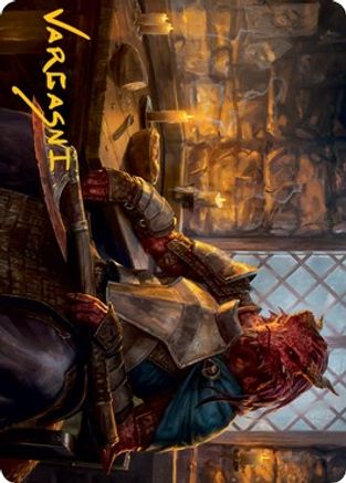 Jaded Sell-Sword Art Card (Gold-Stamped Signature) (ASAFR-047) [Art Series: Adventures in the Forgotten Realms]