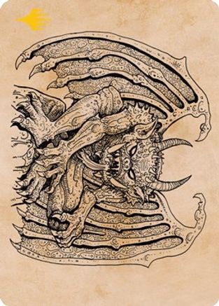 Cloister Gargoyle (Showcase) Art Card (Gold-Stamped) (ASAFR-065) [Art Series: Adventures in the Forgotten Realms]