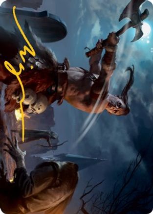 Critical Hit Art Card (Gold-Stamped Signature) (ASAFR-038) [Art Series: Adventures in the Forgotten Realms]