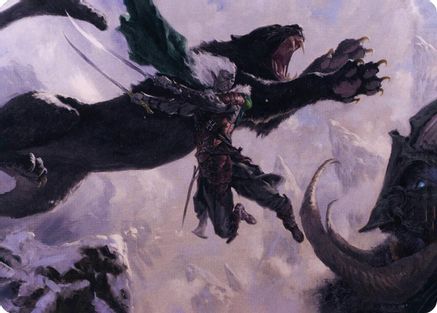 Drizzt Do'Urden Art Card (ASAFR-052) [Art Series: Adventures in the Forgotten Realms]