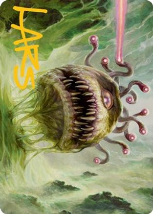 Beholder Art Card (Gold-Stamped Signature) (ASAFR-001) [Art Series: Adventures in the Forgotten Realms]