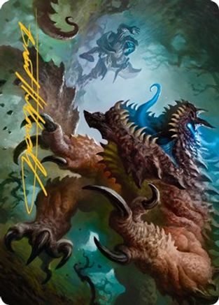 Basilisk Art Card (Gold-Stamped Signature) (ASAFR-009) [Art Series: Adventures in the Forgotten Realms]