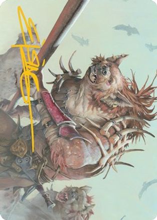 Gnoll Art Card (Gold-Stamped Signature) (ASAFR-011) [Art Series: Adventures in the Forgotten Realms]