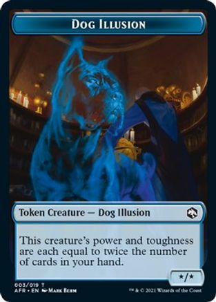 Dog Illusion // Vecna Double-Sided Token (AFR-3 // 8) [Adventures in the Forgotten Realms] Foil