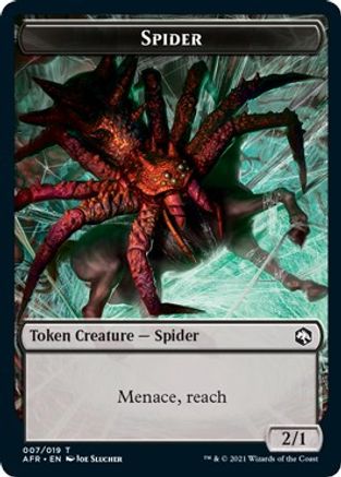 Spider // Guenhwyvar Double-Sided Token (AFR-7 // 13) [Adventures in the Forgotten Realms] Foil
