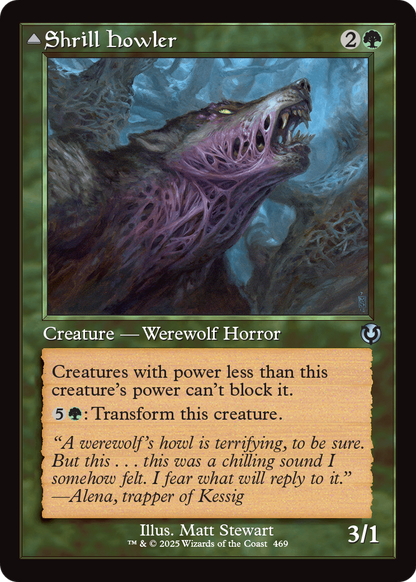 Shrill Howler (Retro Frame) (INR-469) [Innistrad Remastered] Foil