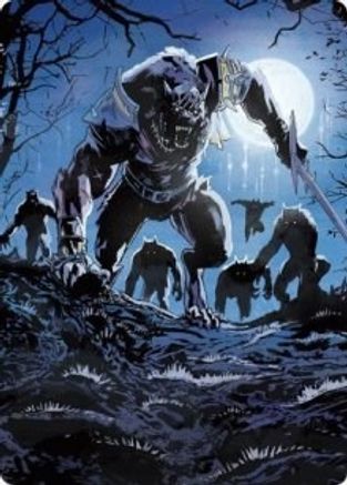 Tovolar, the Midnight Scourge Art Card (08/81) (ASMID-008) [Art Series: Innistrad: Midnight Hunt]