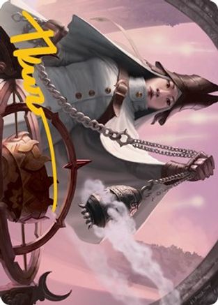 Celestus Sanctifier Art Card (Gold-Stamped Signature) (ASMID-016) [Art Series: Innistrad: Midnight Hunt]
