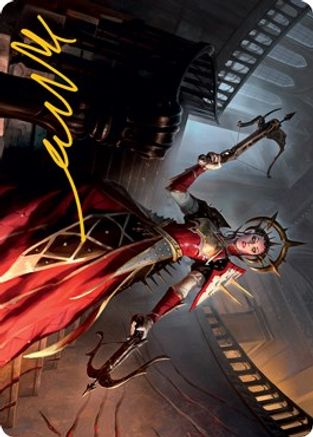 Bloodthirsty Adversary Art Card (Gold-Stamped Signature) (ASMID-041) [Art Series: Innistrad: Midnight Hunt]
