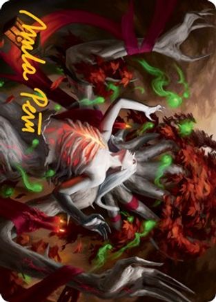 Dryad's Revival Art Card (Gold-Stamped Signature) (ASMID-050) [Art Series: Innistrad: Midnight Hunt]