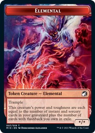Elemental Token (MID-007) [Innistrad: Midnight Hunt]