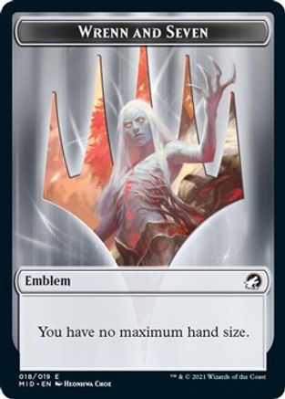 Emblem - Wrenn and Seven (MID-018) [Innistrad: Midnight Hunt]