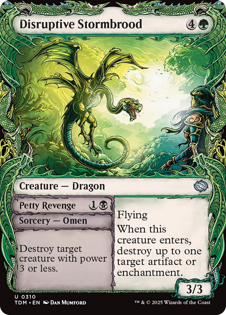 Disruptive Stormbrood (Showcase) (TDM-310) [Tarkir: Dragonstorm]