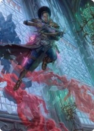 Kaya, Geist Hunter Art Card (ASVOW-003) [Art Series: Innistrad: Crimson Vow]