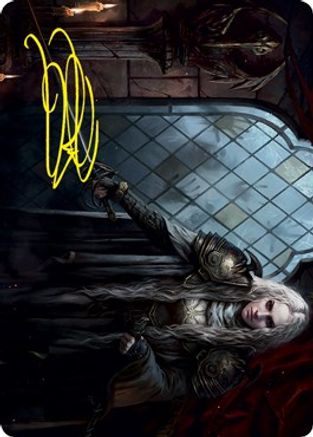 Thalia, Guardian of Thraben Art Card (Gold-Stamped Signature) (ASVOW-018) [Art Series: Innistrad: Crimson Vow]