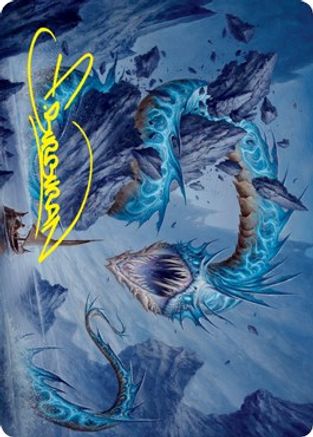 Biolume Serpent Art Card (Gold-Stamped Signature) (ASVOW-020) [Art Series: Innistrad: Crimson Vow]