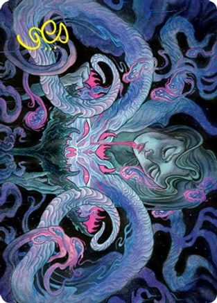 Demonic Bargain Art Card (Gold-Stamped Signature) (ASVOW-030) [Art Series: Innistrad: Crimson Vow]