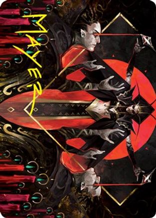 Gift of Fangs Art Card (Gold-Stamped Signature) (ASVOW-034) [Art Series: Innistrad: Crimson Vow]