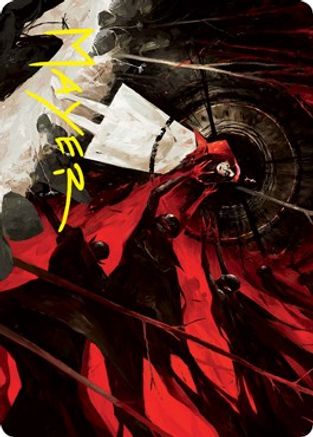 Curse of Hospitality Art Card (Gold-Stamped Signature) (ASVOW-041) [Art Series: Innistrad: Crimson Vow]