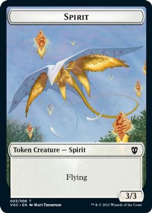 Spirit (003) // Thopter Double-sided Token (VOC-3 // 6) [Commander: Innistrad: Crimson Vow]