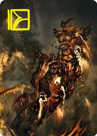 Pyre Spawn Art Card (Gold-Stamped Signature) (ASVOW-048) [Art Series: Innistrad: Crimson Vow]